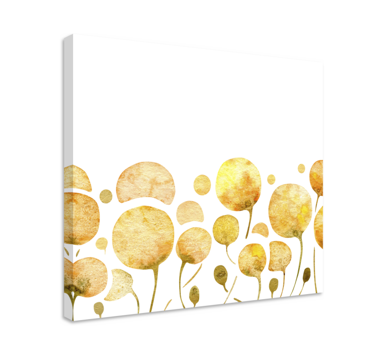 Canvas schilderij bloemen en planten zonnige bloesems - TenStickers