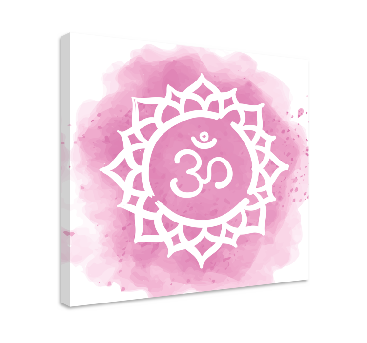 Canvas schilderij boeddha om mandala design - TenStickers