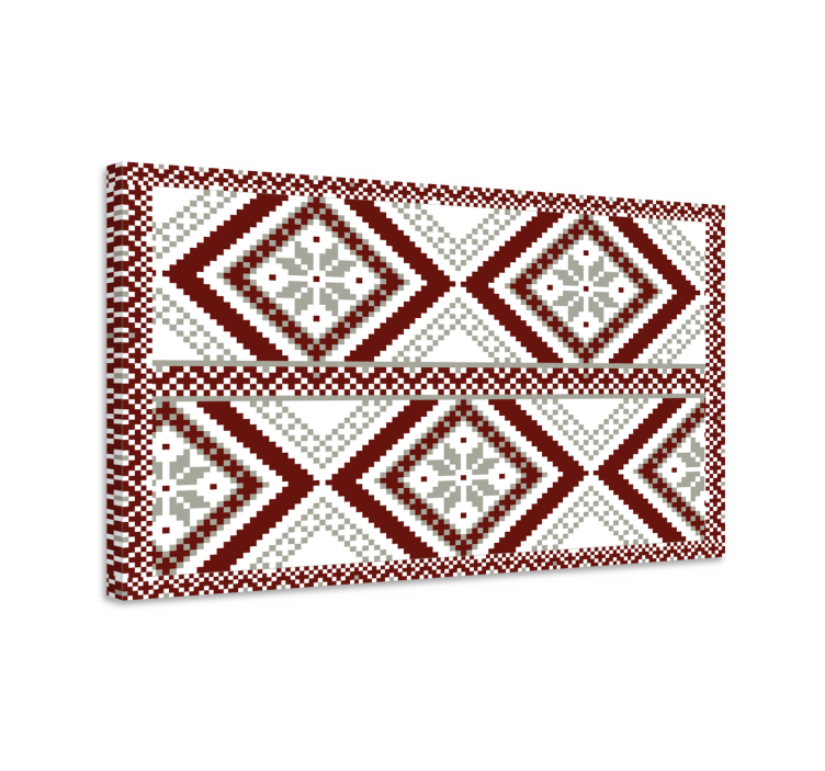 Modern canvas schilderij geometrisch diamantconcept - TenStickers