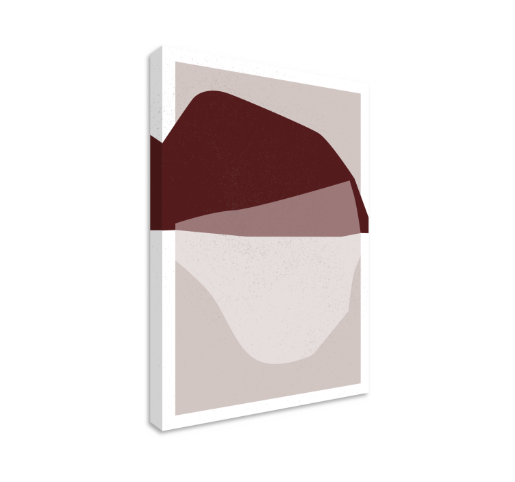 Modern canvas schilderij abstracte vormen fusie - TenStickers