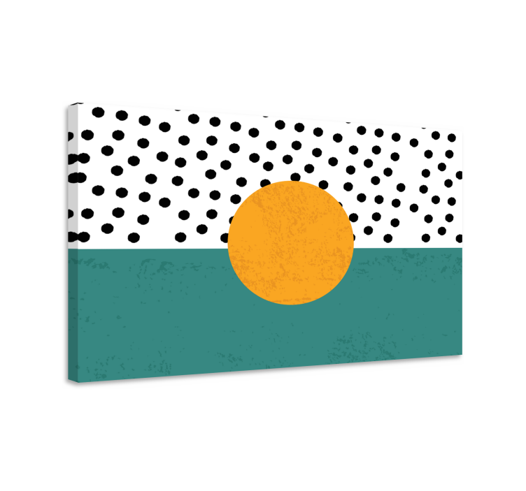 Geometrisch canvas schilderij dapper geometrisch ontwerp - TenStickers