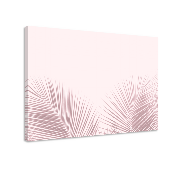 Canvas schilderij bloemen en planten elegante palmbladeren - TenStickers
