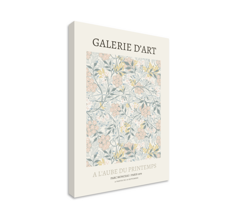 Canvas schilderij bloemen en planten bloemenpatronen ontwerp - TenStickers