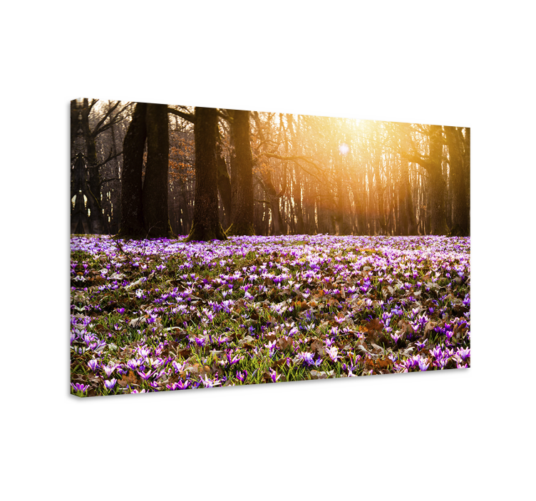 Canvas schilderij bloemen en planten lente in bloei - TenStickers