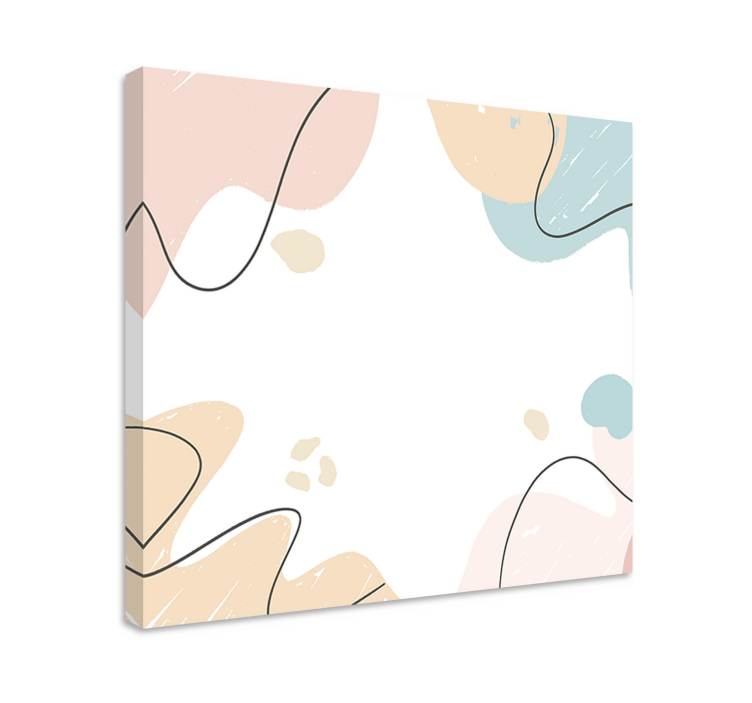 Canvas stilleven en fruit abstract fruitige vormen - TenStickers