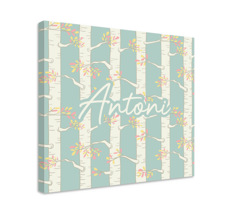 Canvas schilderij bloemen en planten berkebloesems - TenStickers