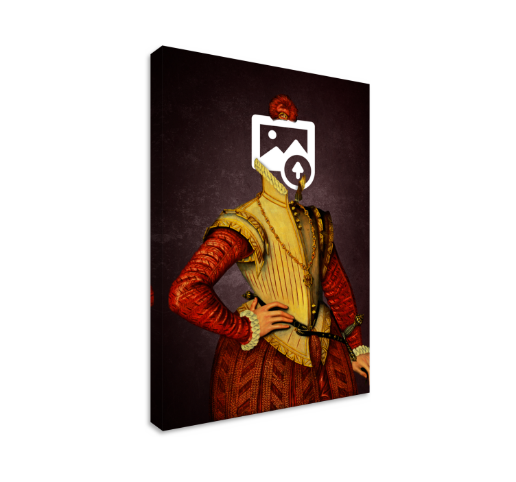 Canvas schilderij aristocratische kat - TenStickers