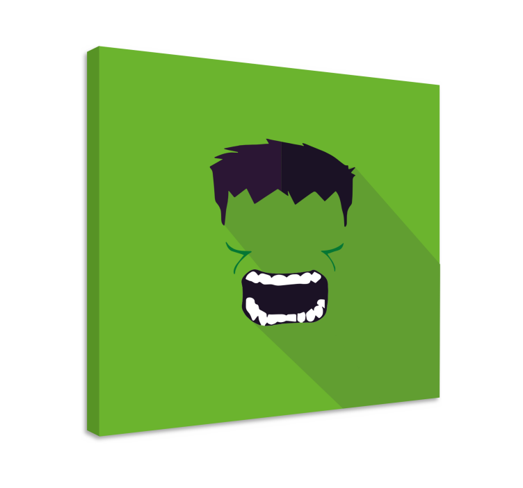 Canvas schilderij superhelden Groene superheld - TenStickers