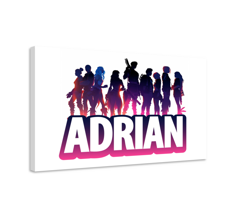 Silhouet van epische personages canvas - TenStickers