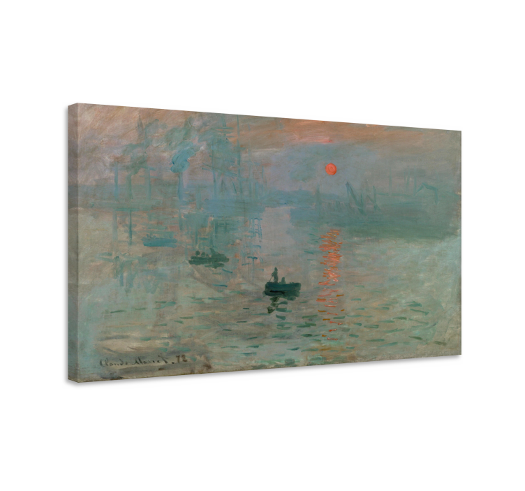 The Impression Sunrise van Monet canvas kunst - TenStickers