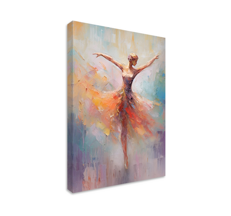 Balletdanser Canvas schilderij kunst - TenStickers