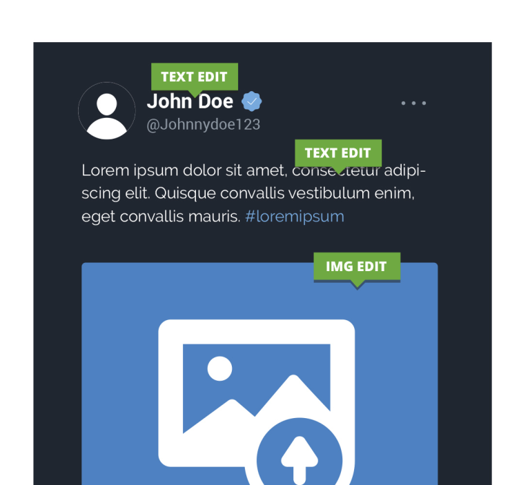 x twitter-scherm Gepersonaliseerde canvas schilderij - TenStickers