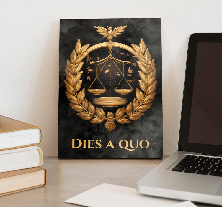 Balans van de rechtvaardigheid canvas - TenStickers