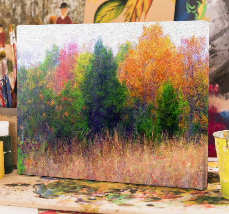 Canvas landschap levendige herfstscenery - TenStickers