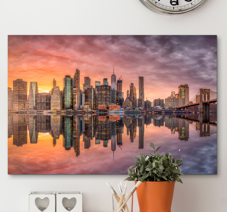 Canvas schilderij landen en steden New york stad - TenStickers