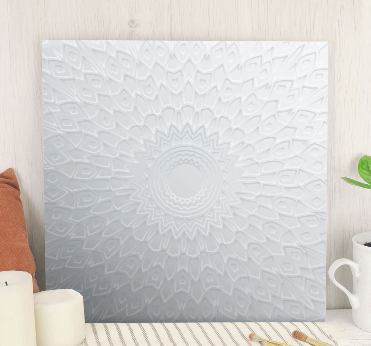 Canvas schilderij abstract intricate cirkelpatroon - TenStickers