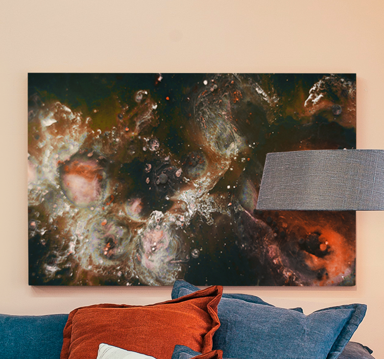 Canvas schilderij abstract kosmische beweging - TenStickers