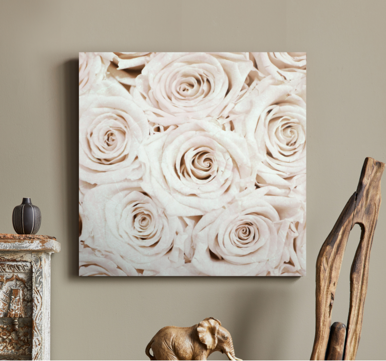 Canvas schilderij bloemen en planten roze bloesem - TenStickers