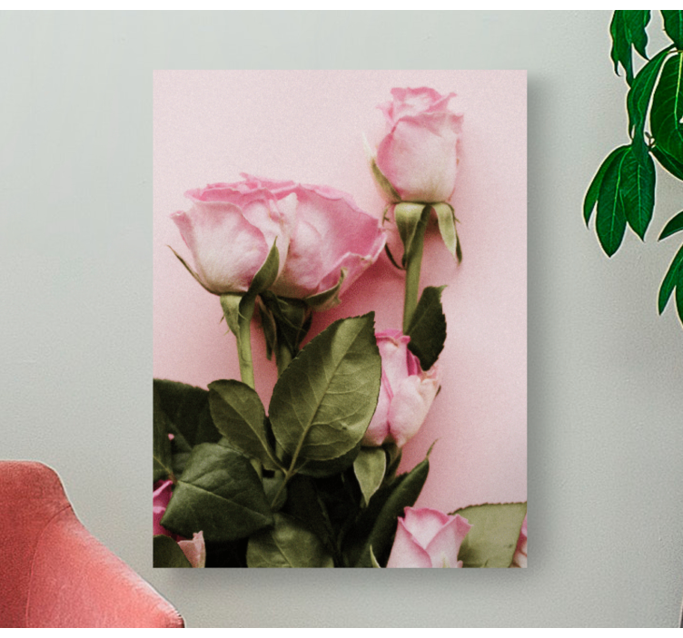 Canvas schilderij bloemen en planten rozenarrangement - TenStickers