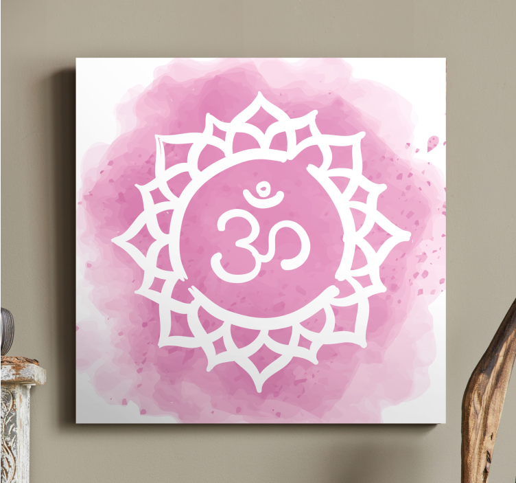 Canvas schilderij boeddha om mandala design - TenStickers
