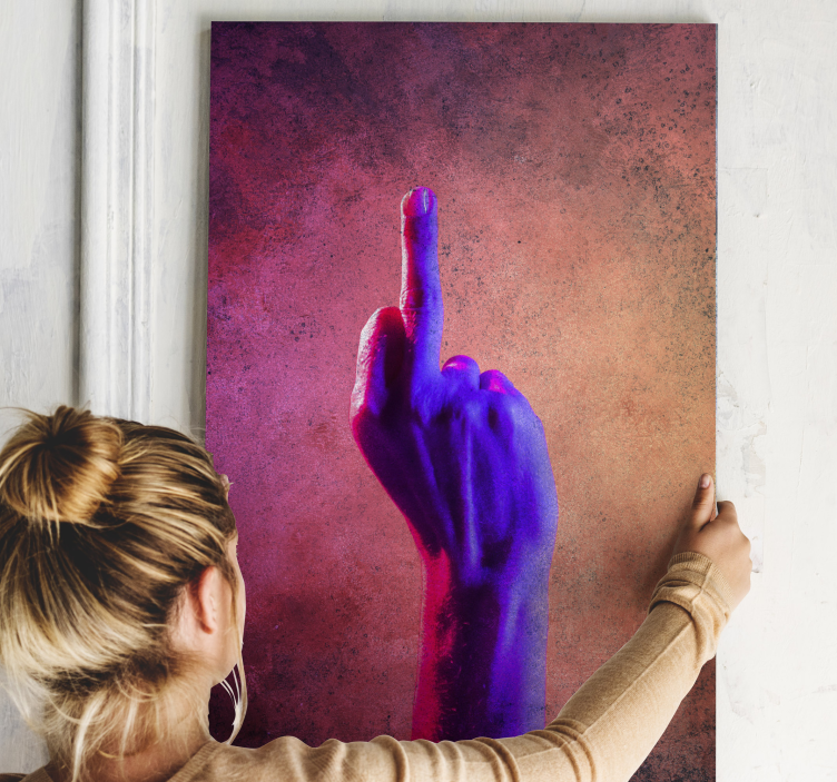 Canvas schilderij rustiek levendige gebaar - TenStickers