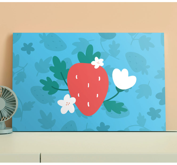Canvas stilleven en fruit Bloemenpatroon en - TenStickers