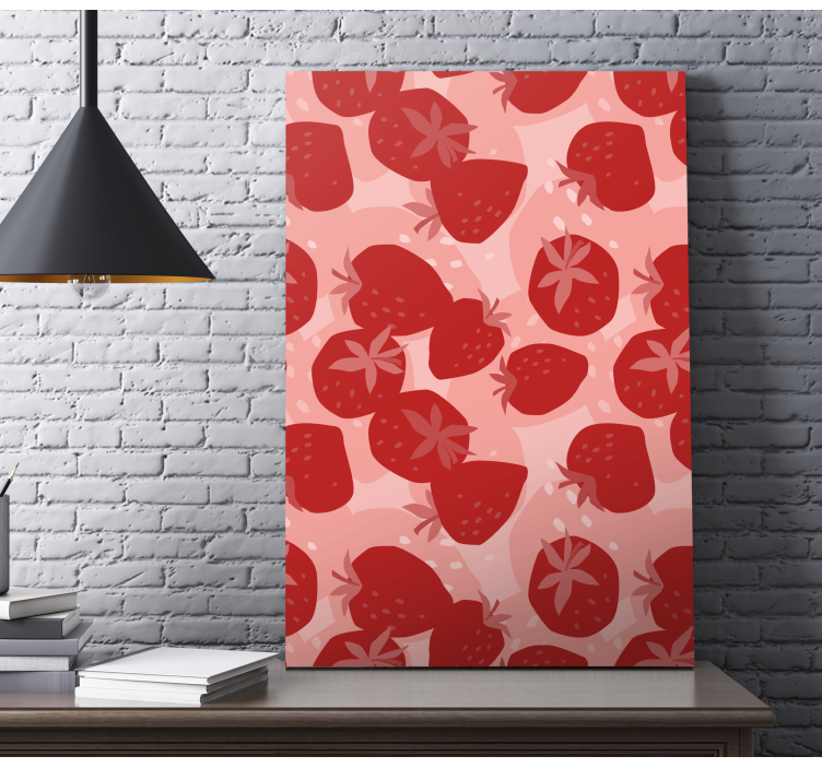 Canvas stilleven en fruit aardbeienpatronen - TenStickers