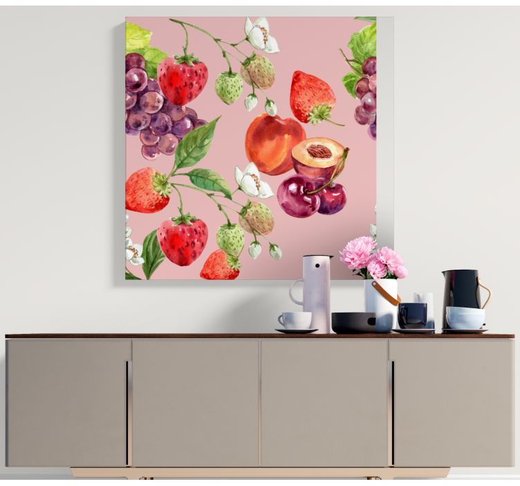 Canvas stilleven en fruit vers fruitarrangement - TenStickers