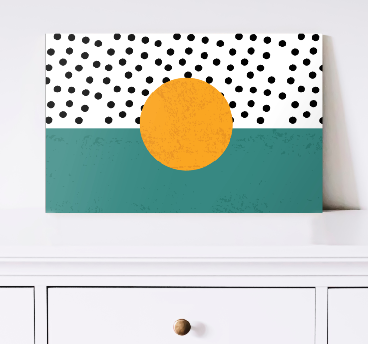 Geometrisch canvas schilderij dapper geometrisch ontwerp - TenStickers