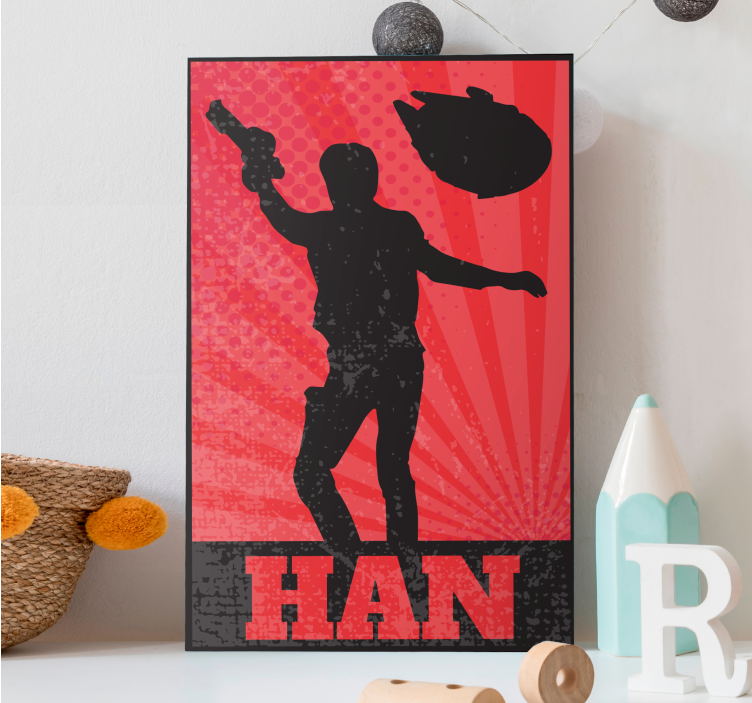 Canvas schilderij Ontwerp film karakter - TenStickers