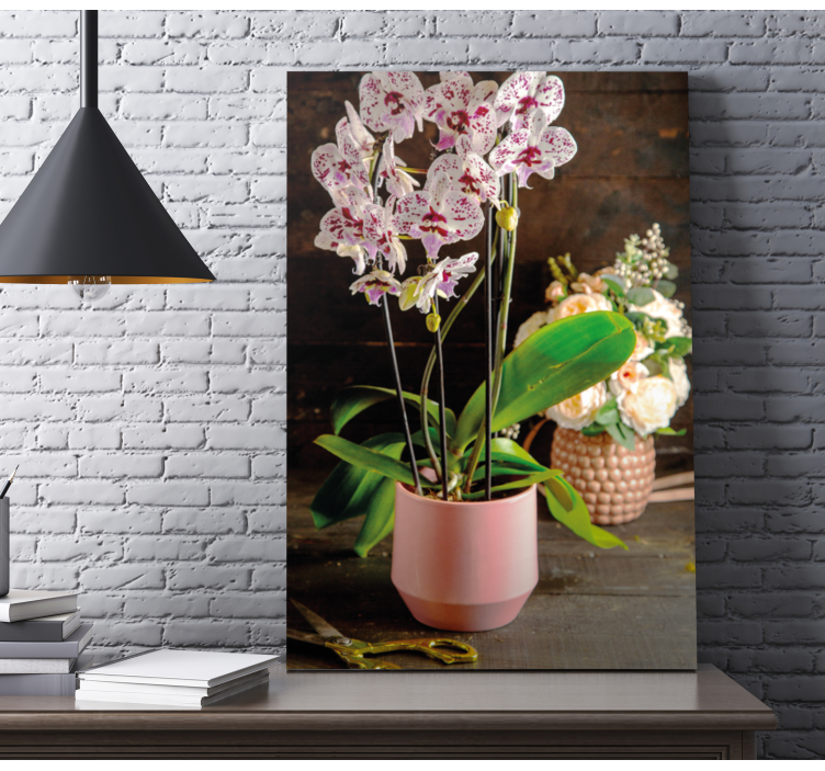 Orchideeën arrangement Canvas schilderij bloemen en planten - TenStickers