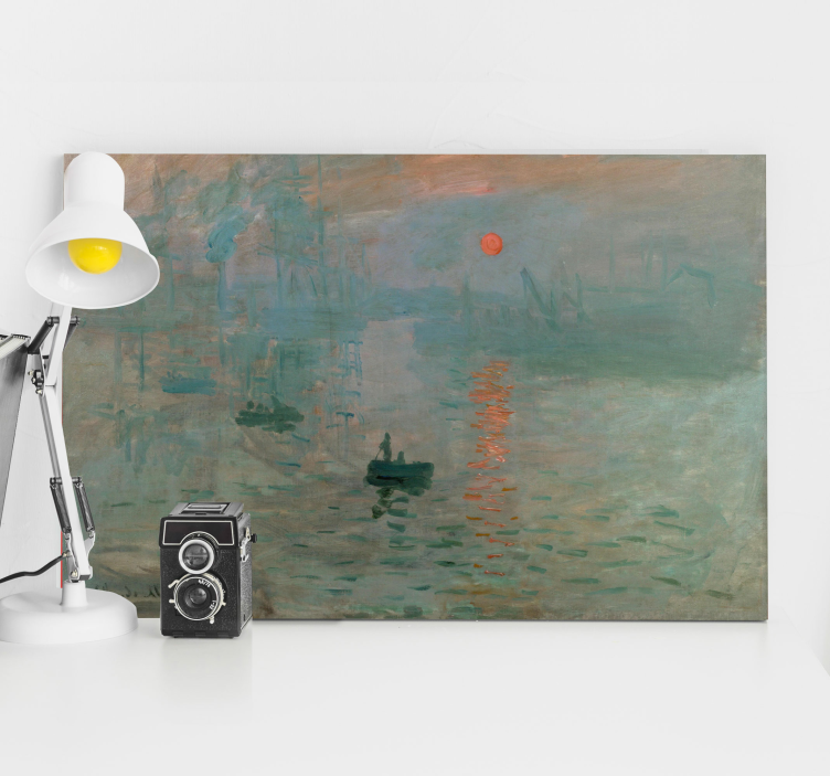 The Impression Sunrise van Monet canvas kunst - TenStickers