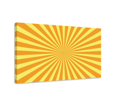 Abstracte strepen zonsondergang canvas schilder - TenStickers