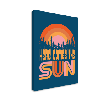 Canvas schilderij here comes the sun - TenStickers