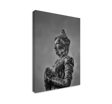 Canvas schilderij Grijze boeddha - TenStickers