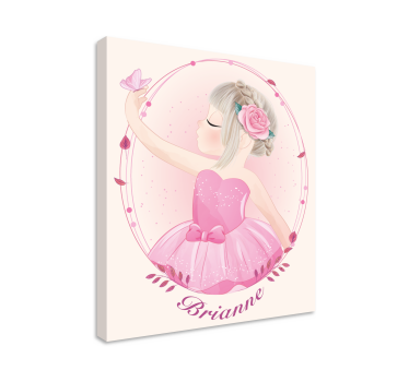 Canvas schilderij kinderen ballerina meisje - TenStickers