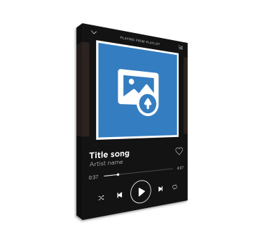 Canvas schilderij muziek Spotify - TenStickers