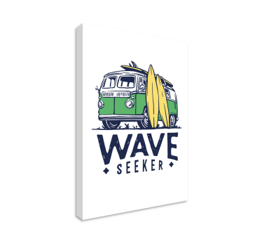 Canvas schilderij jongeren Surfer vrachtwagen - TenStickers