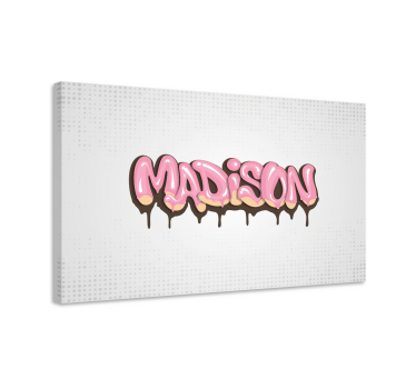 Canvas schilderij jongeren Aanpasbare graffiti voor jongeren - TenStickers