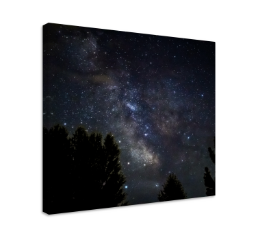 Canvas landschap sterrennacht landschap - TenStickers