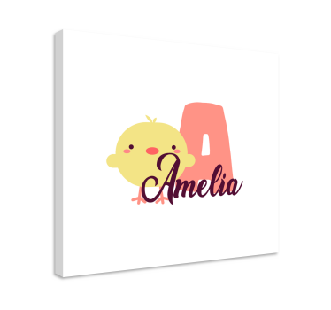 Canvas schilderij baby's schattig kippetje ontwerp - TenStickers