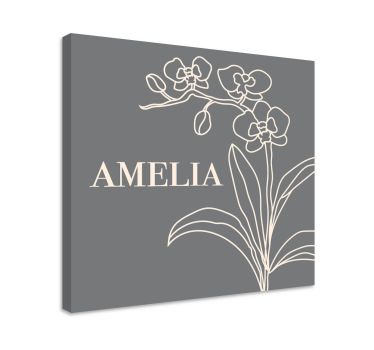 Canvas schilderij bloemen en planten stijlvol ontwerp - TenStickers