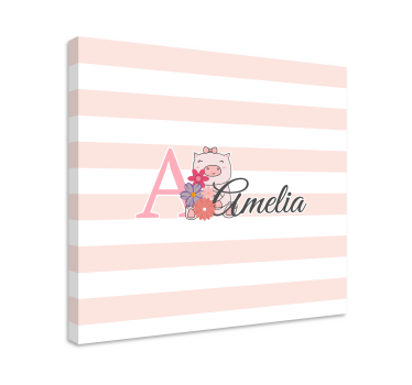 Canvas schilderij baby's speelse big - TenStickers