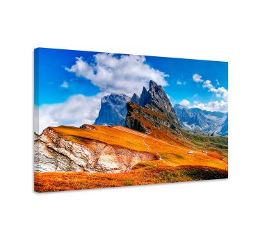 Canvas landschap majestueuze bergketen - TenStickers