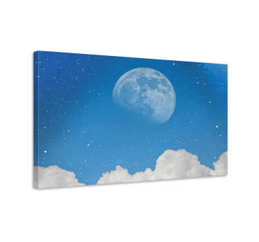 Maan in de lucht Canvas landschap - TenStickers