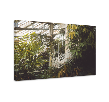 Canvas schilderij bloemen en planten weelderige compositie - TenStickers