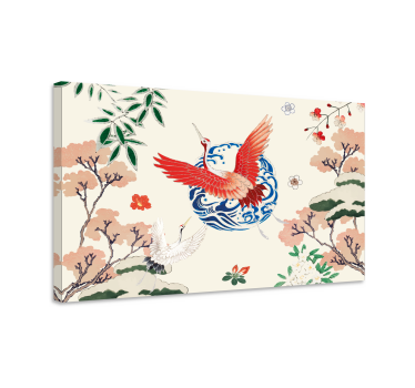 Vintage canvas schilderij Chinoiserie - TenStickers