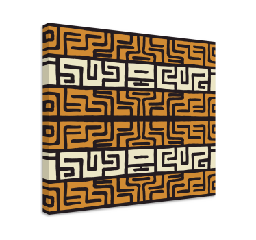 Abstract canvas schilderij Abstract patroon in afrikaanse stijl - TenStickers