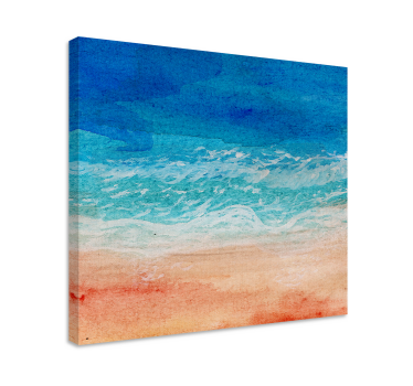Canvas landschap oceaan golf rust - TenStickers