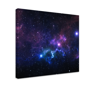 Canvas natuur landschap Universum met duizenden sterren - TenStickers